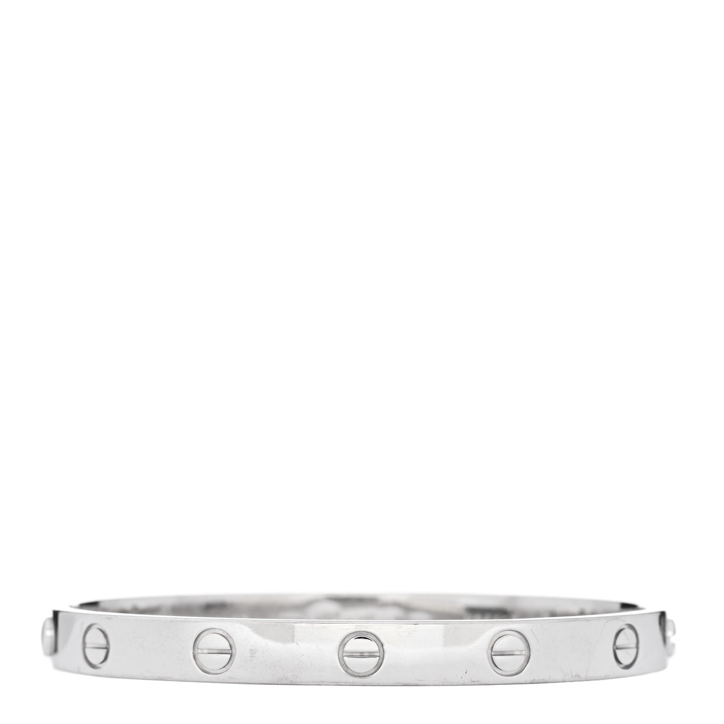 18K White Gold LOVE Bracelet 17