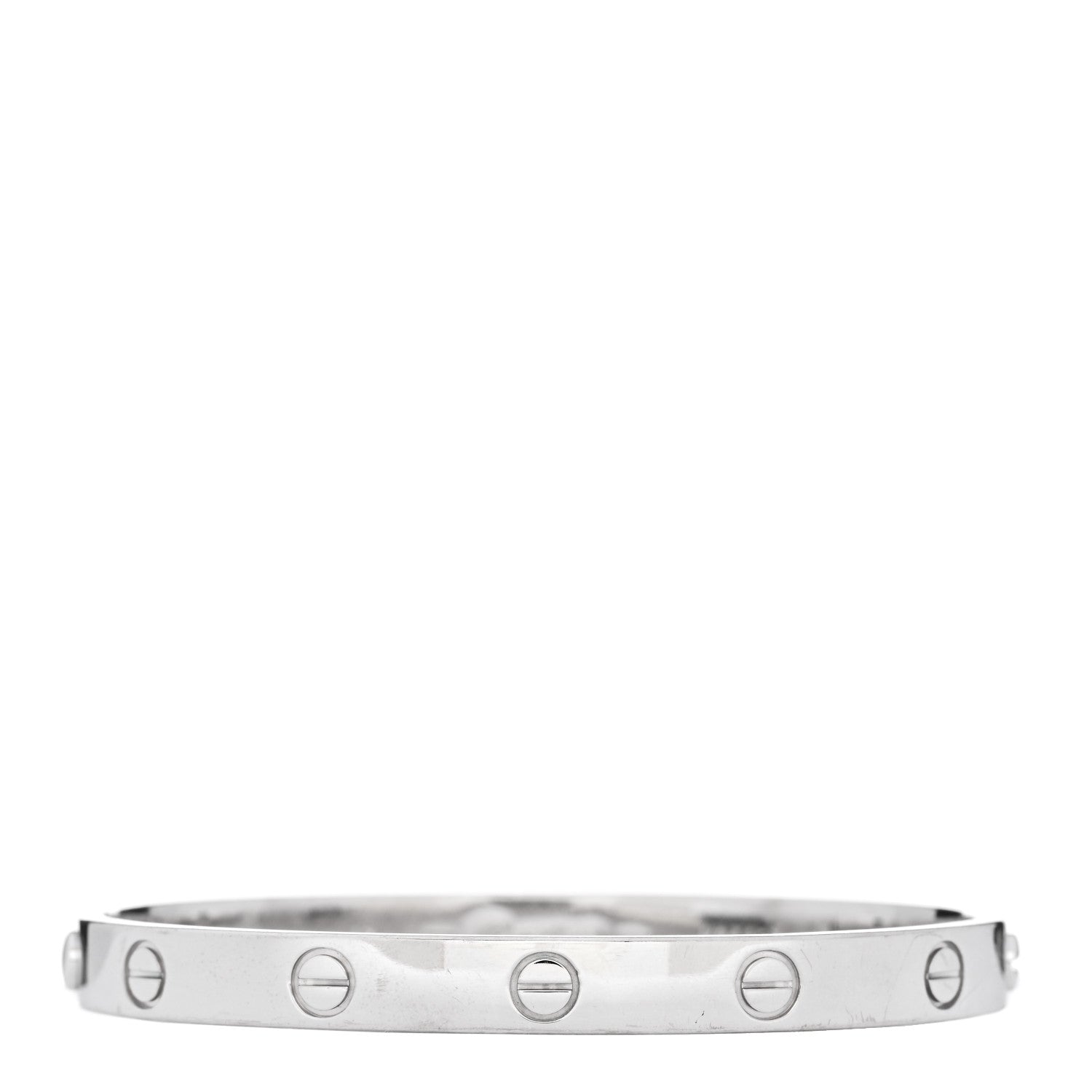 Cartier 18K White Gold LOVE Bracelet 17 1 of 6