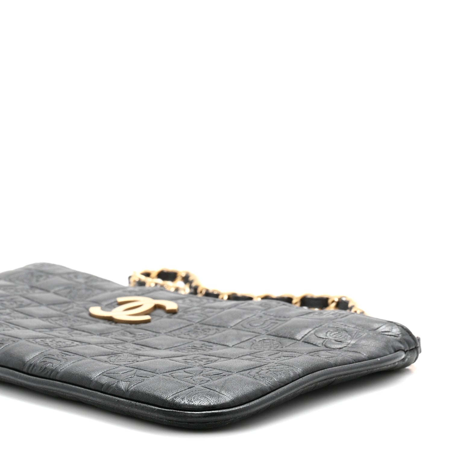 Chanel Lambskin Precious Symbols Pochette Black 10 of 10