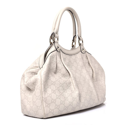Gucci Guccissima Medium Sukey Tote Mystic White 2 of 10