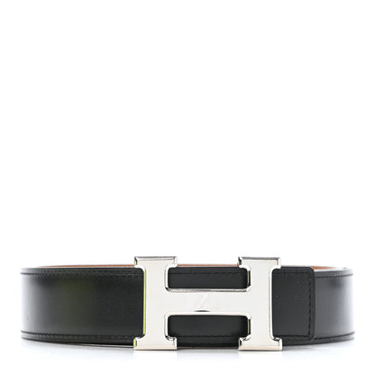 Hermes Box Togo 24mm Mini H Belt 75 30 Black Gold 1 of 6