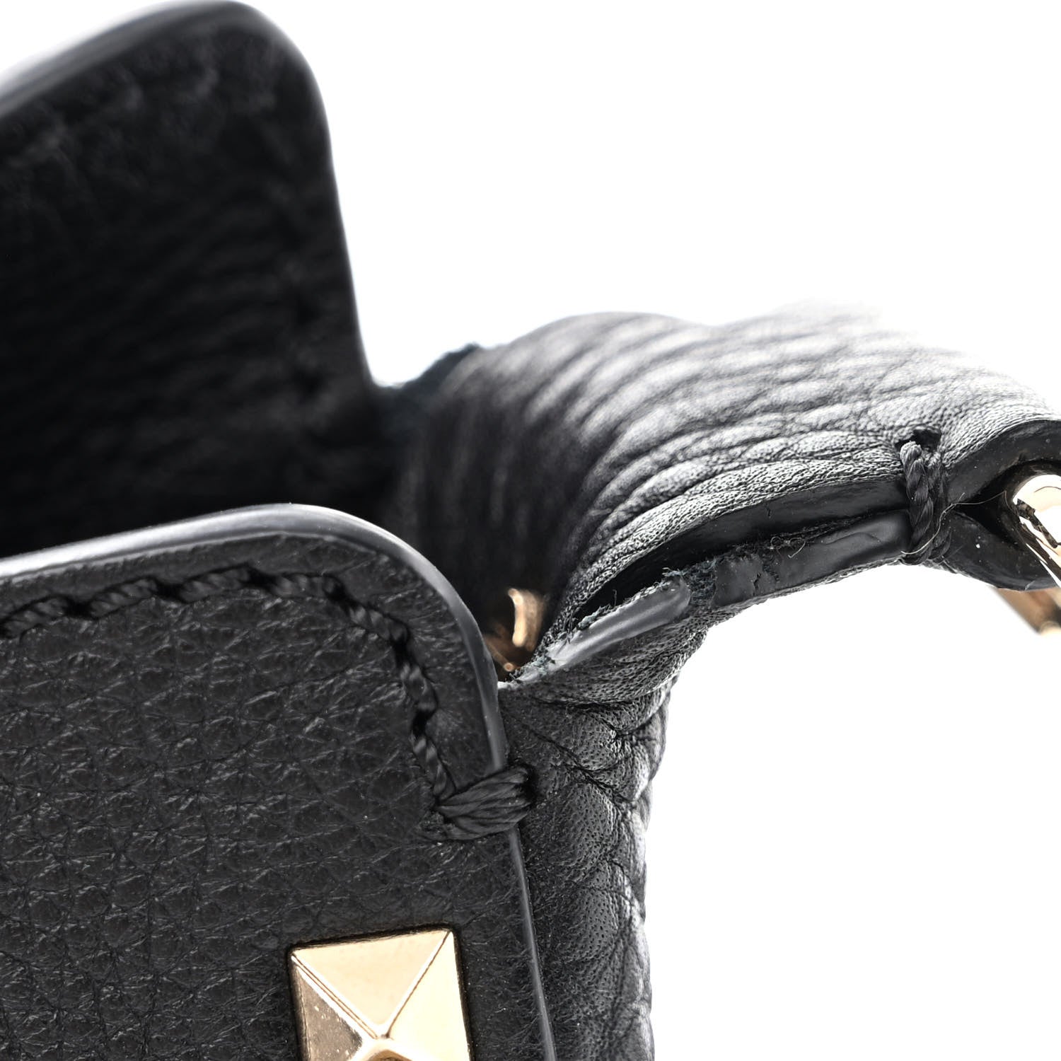 Valentino Garavani Pebbled Calfskin Small Rockstud Flip-Lock Messenger Bag Black 13 of 13