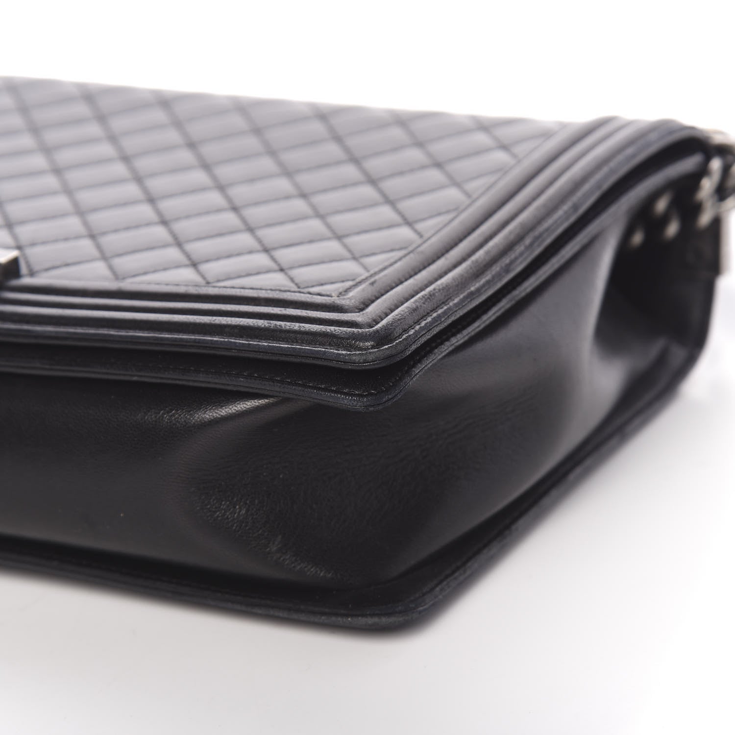 Chanel Lambskin Quilted Large Boy Flap Black 9 of 12