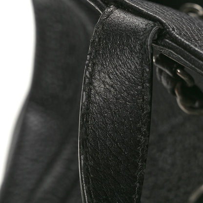 Chanel Deerskin Stitched Medium CC Shopping Tote Black 13 of 15