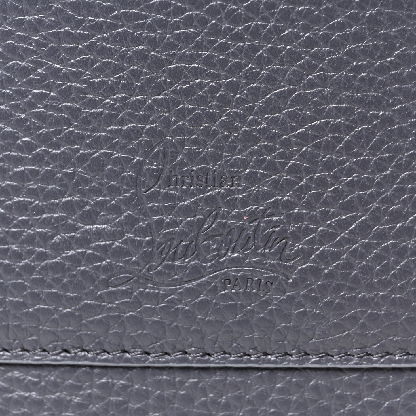 Empire Calfskin Spikes Loubilab Clutch Smoky Matte