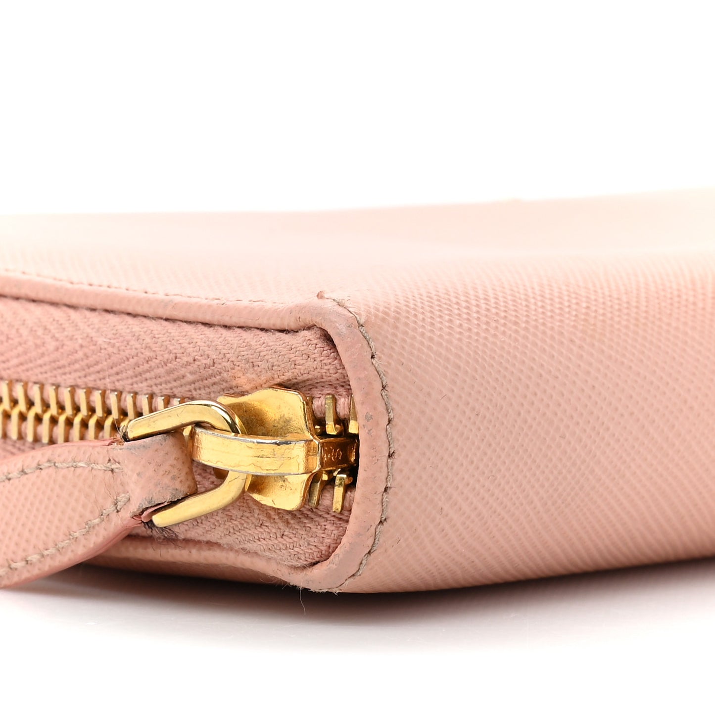 Saffiano Metal Zip Around Wallet Orchidea