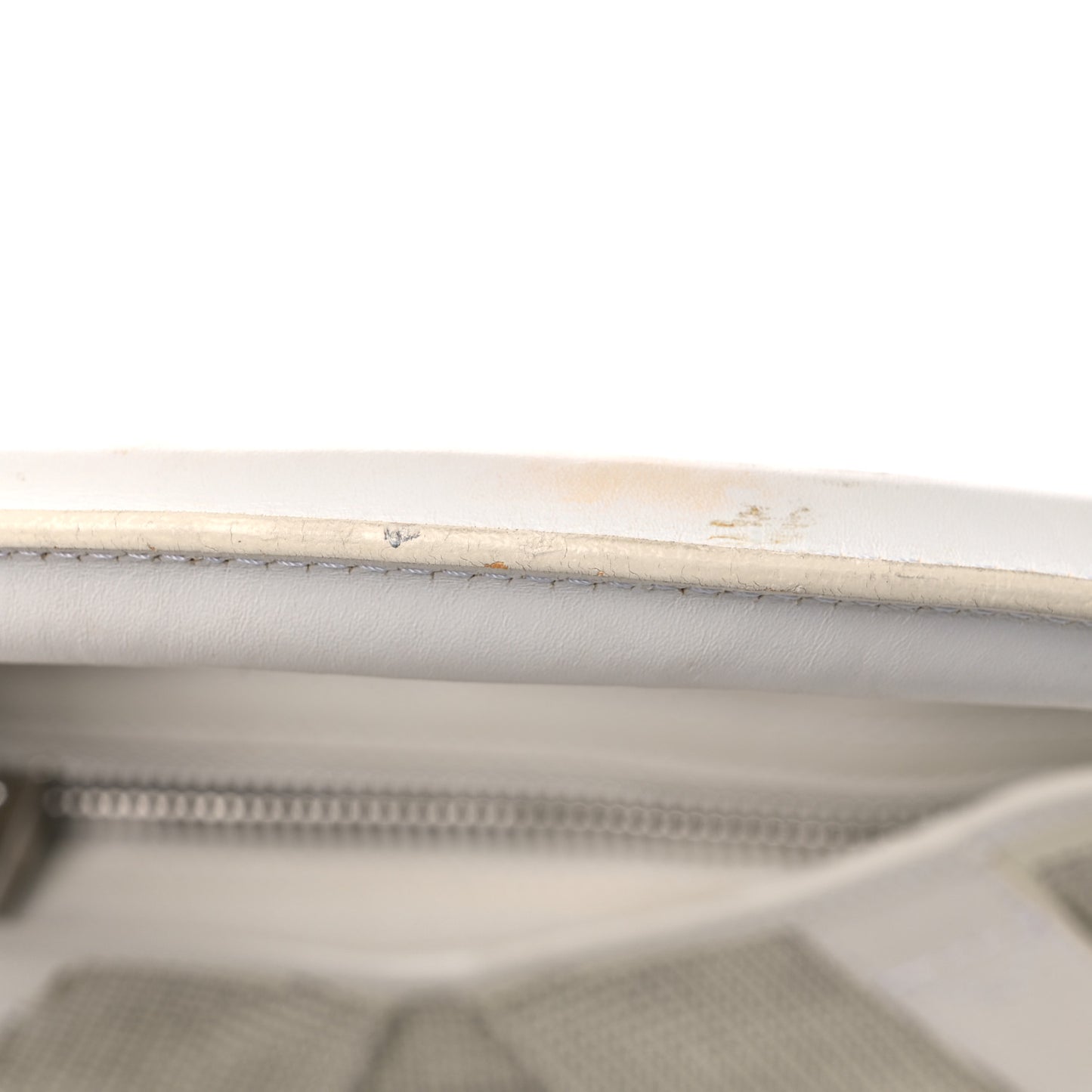 Calfskin Studded Hobo White