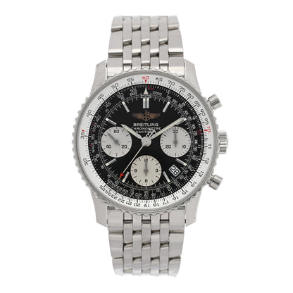 Breitling Stainless Steel 42mm Navitimer Chronograph Automatic Watch Black A23322 1 of 4