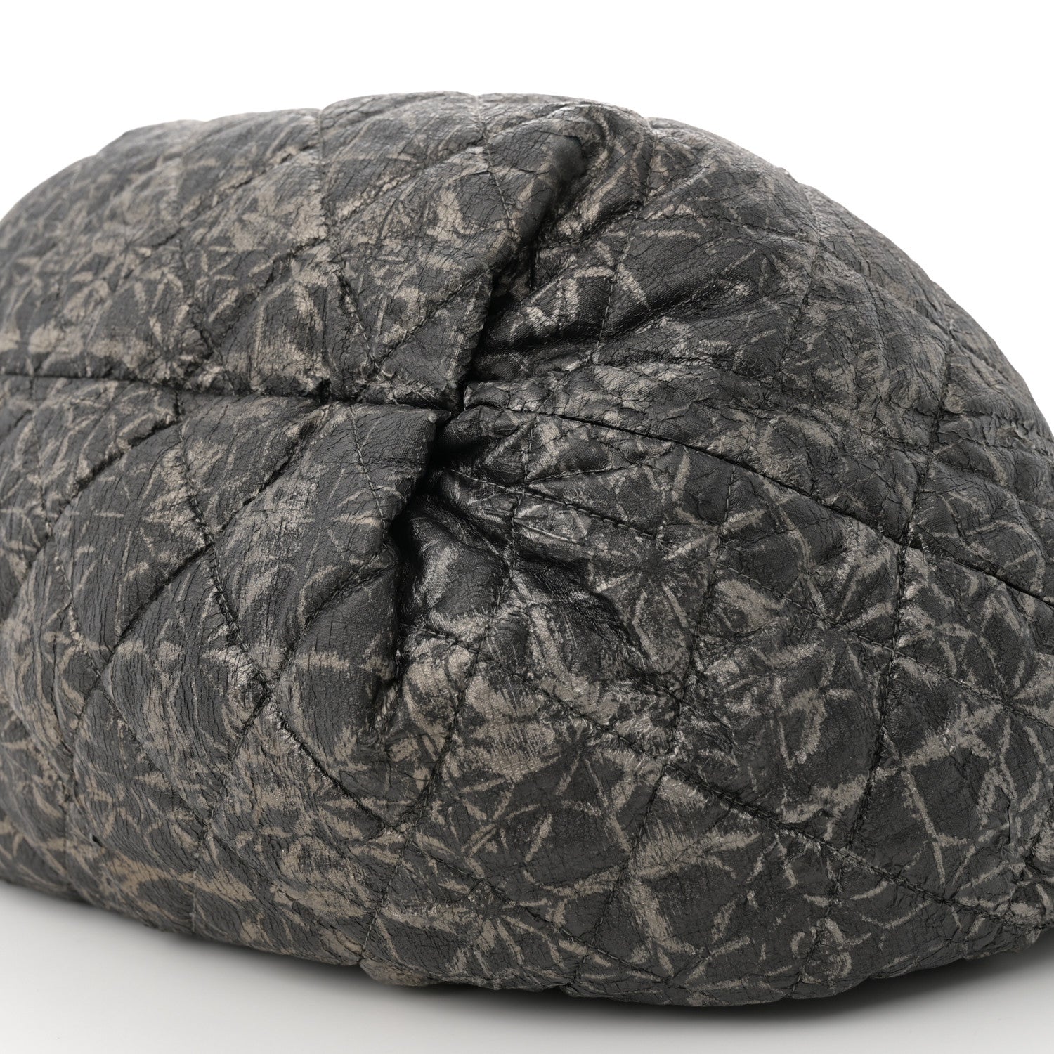 Chanel Nylon Printed Cabas Tote Black Gold 10 of 13