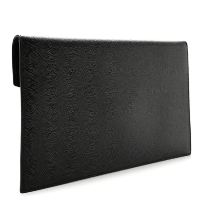 Saint Laurent Grain De Poudre Uptown Pouch Black 3 of 8