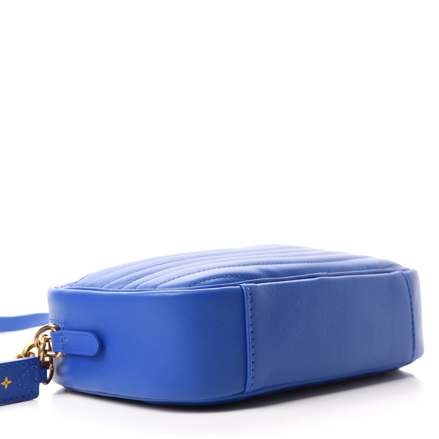 Calfskin New Wave Camera Bag Bleu Neon