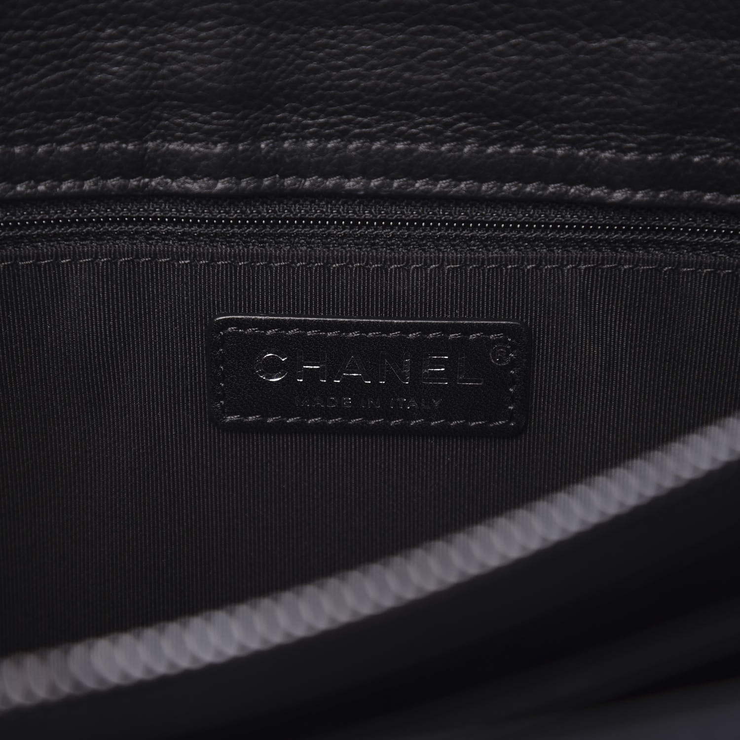 Chanel Calfskin Quilted Frame In Chain Tote Black 6 of 11