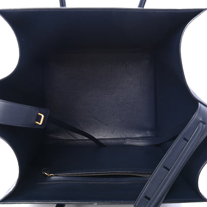 Celine Crocodile Embossed Calfskin Medium Phantom Luggage Navy Blue 4 of 4