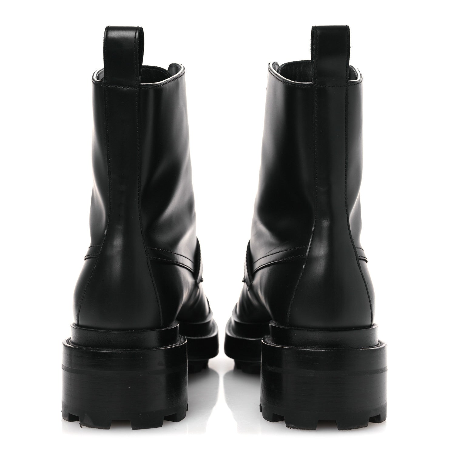 Hermes Glossed Calfskin Funk Ankle Boots 36 Black 6 of 11
