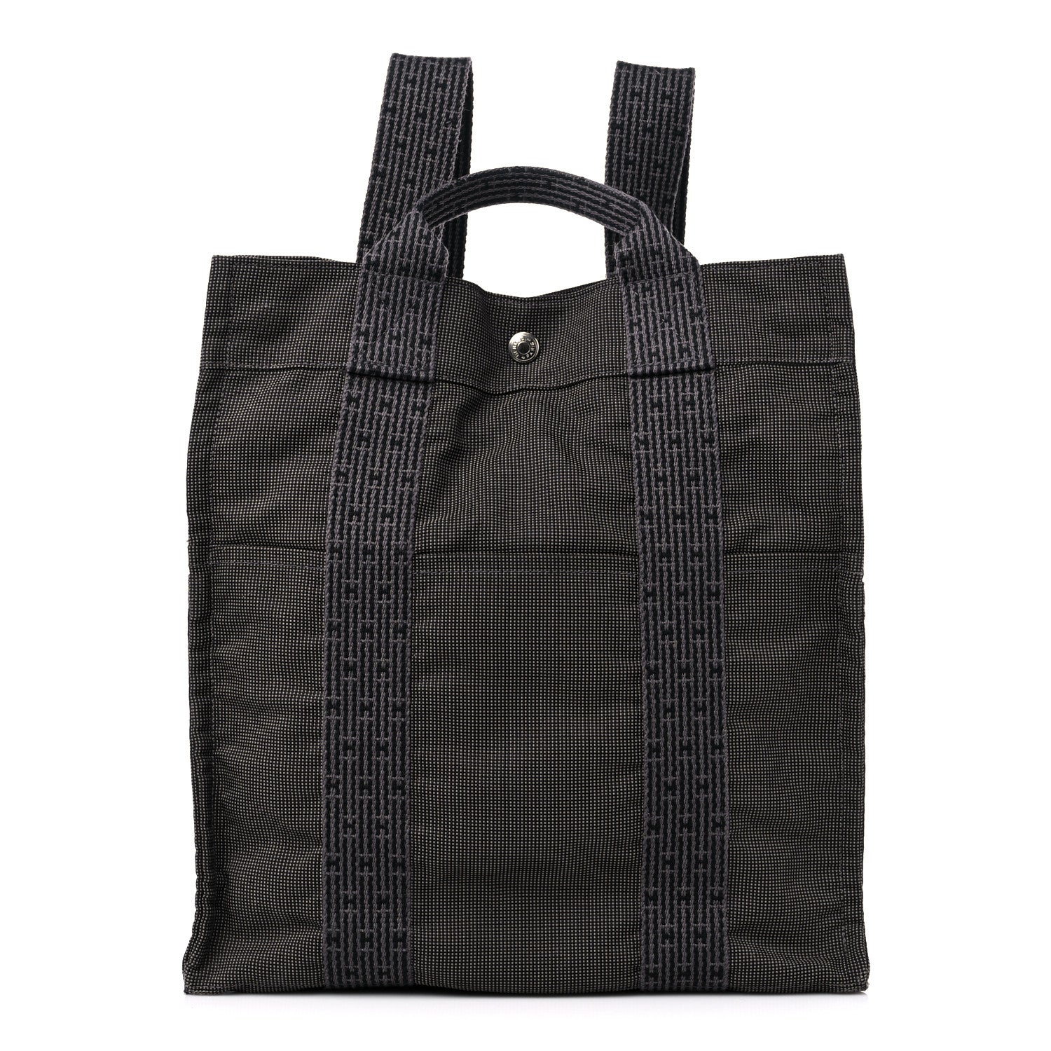 Hermes Canvas Herline Backpack Grey 1 of 16