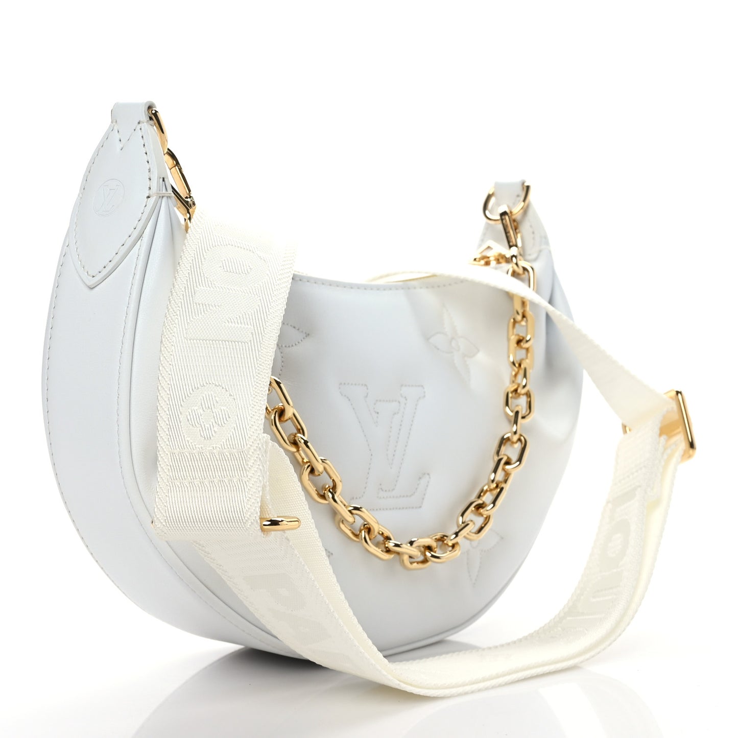 Calfskin Bubblegram Over The Moon White