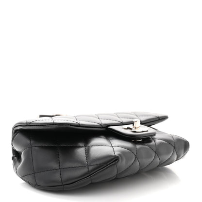 Chanel Calfskin Quilted CC Uniform Flap Belt Bag Black 4 of 11