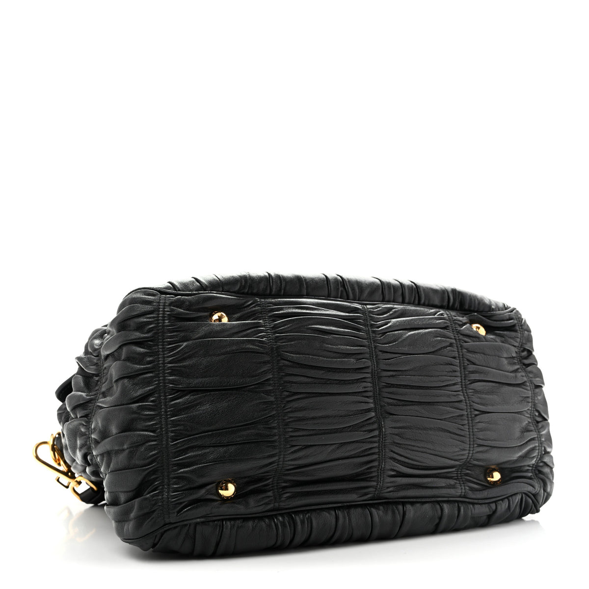Nappa Gaufre Tote Black