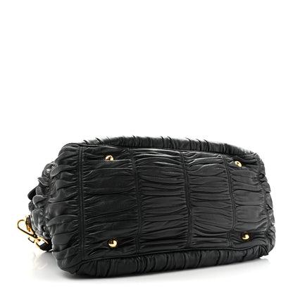Prada Nappa Gaufre Tote Black 4 of 13