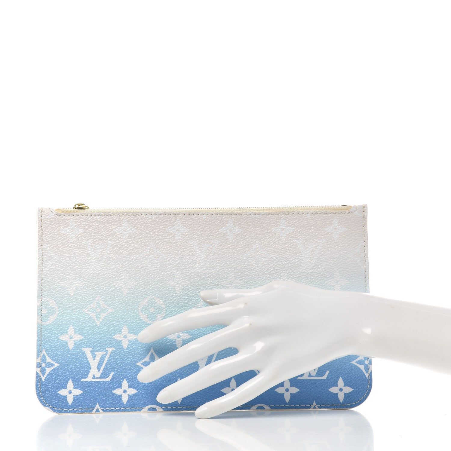 Louis Vuitton Monogram By The Pool Neverfull MM Pochette Blue 2 of 6