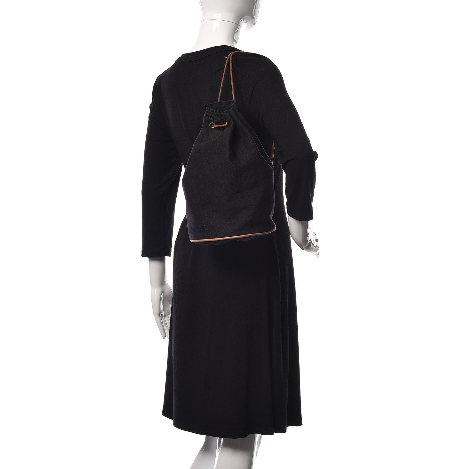 Hermes Toile Sac Polochon Black 12 of 12