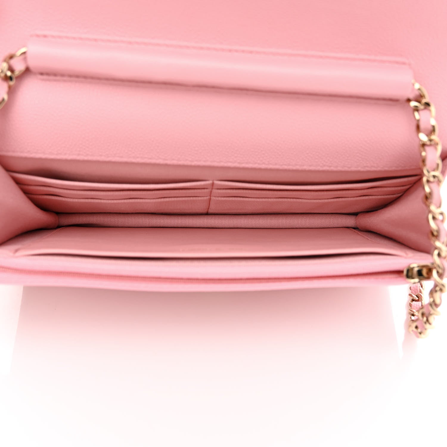 Chanel Caviar Quilted Wallet On Chain WOC Light Pink 5 of 12