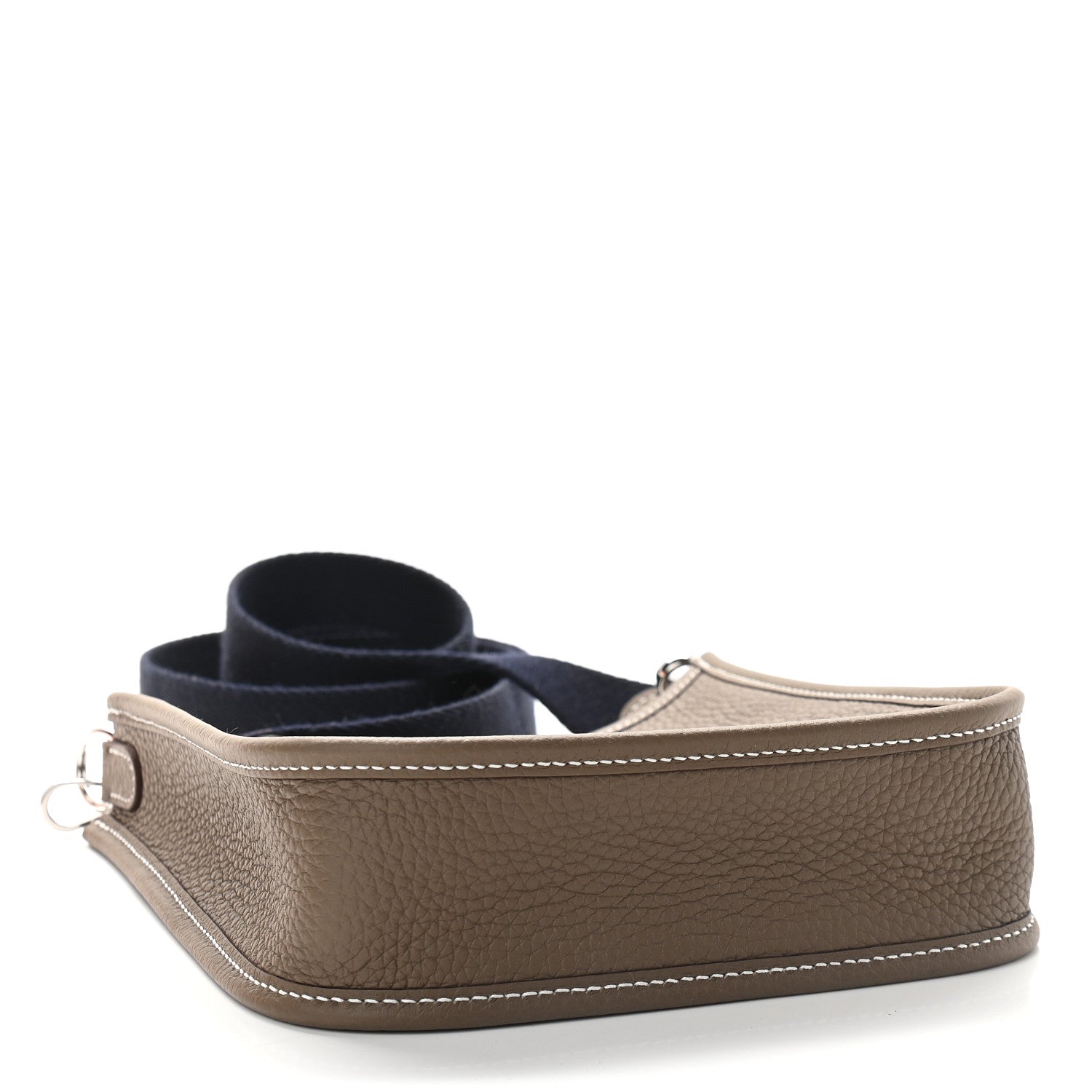 Hermes Taurillon Clemence Amazone Evelyne TPM Etoupe Bleu Indigo 4 of 9