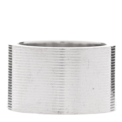 Gucci Sterling Silver 12mm Trademark Wide Band Ring 52 6 3 of 4