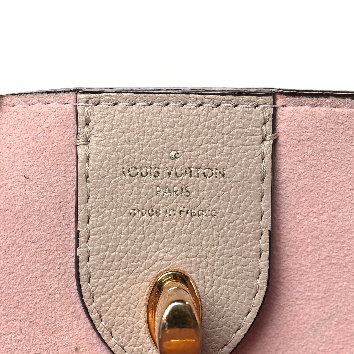 Calfskin Lockme Go Tote Greige