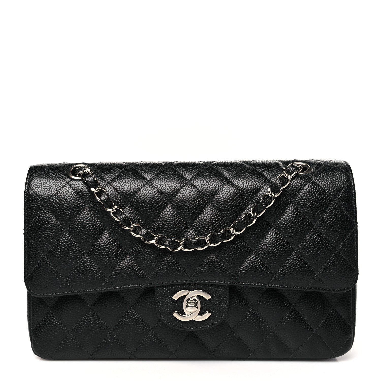 Chanel Caviar Quilted Medium Double Flap Black 1 of 10