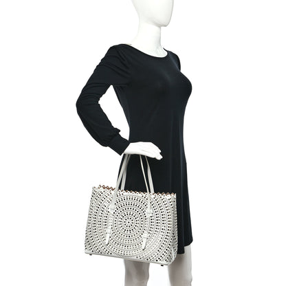 Alaia Calfskin Vienne Mina 32 Bag White 2 of 9
