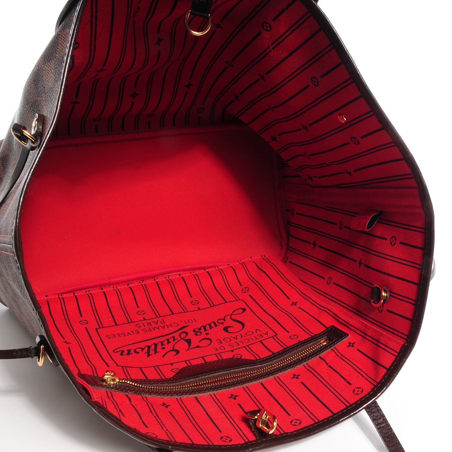 Louis Vuitton Damier Ebene Neverfull MM 5 of 9