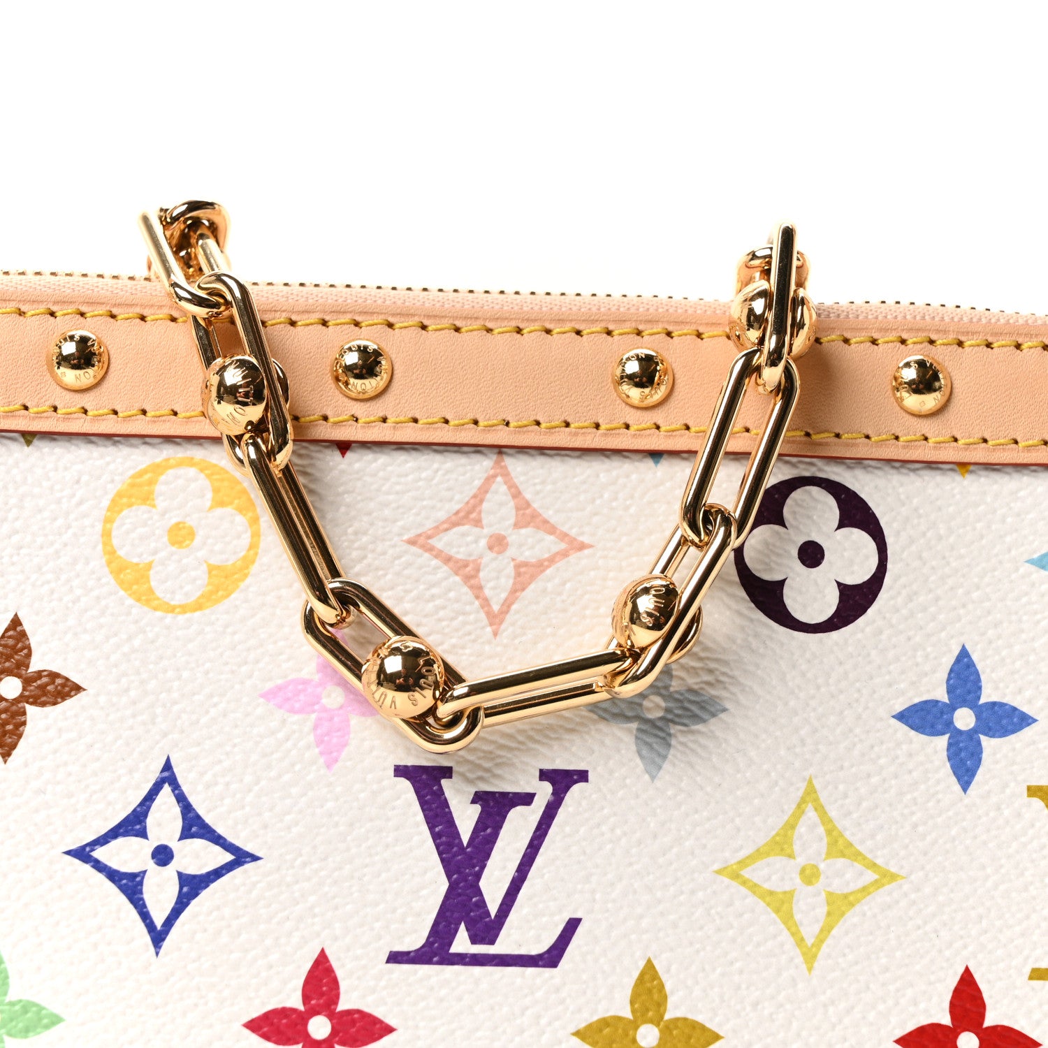 Louis Vuitton LV X TM Monogram Multicolor Pochette Accessories White 7 of 9