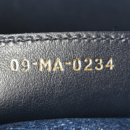 Christian Dior Denim Oblique Jacquard Saddle Bag With Strap Blue 7 of 11