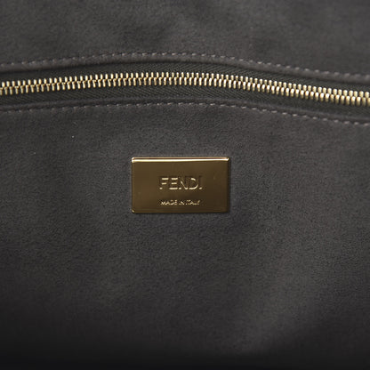 Fendi Vitello Glacier Medium FF Tote White 6 of 10