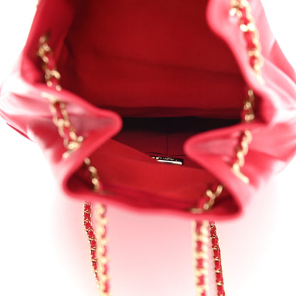 Chanel Lambskin Quilted Large In Seoul Backpack Red 4 of 9