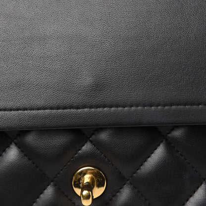 Chanel Lambskin Quilted Jumbo Double Flap Black 12 of 15