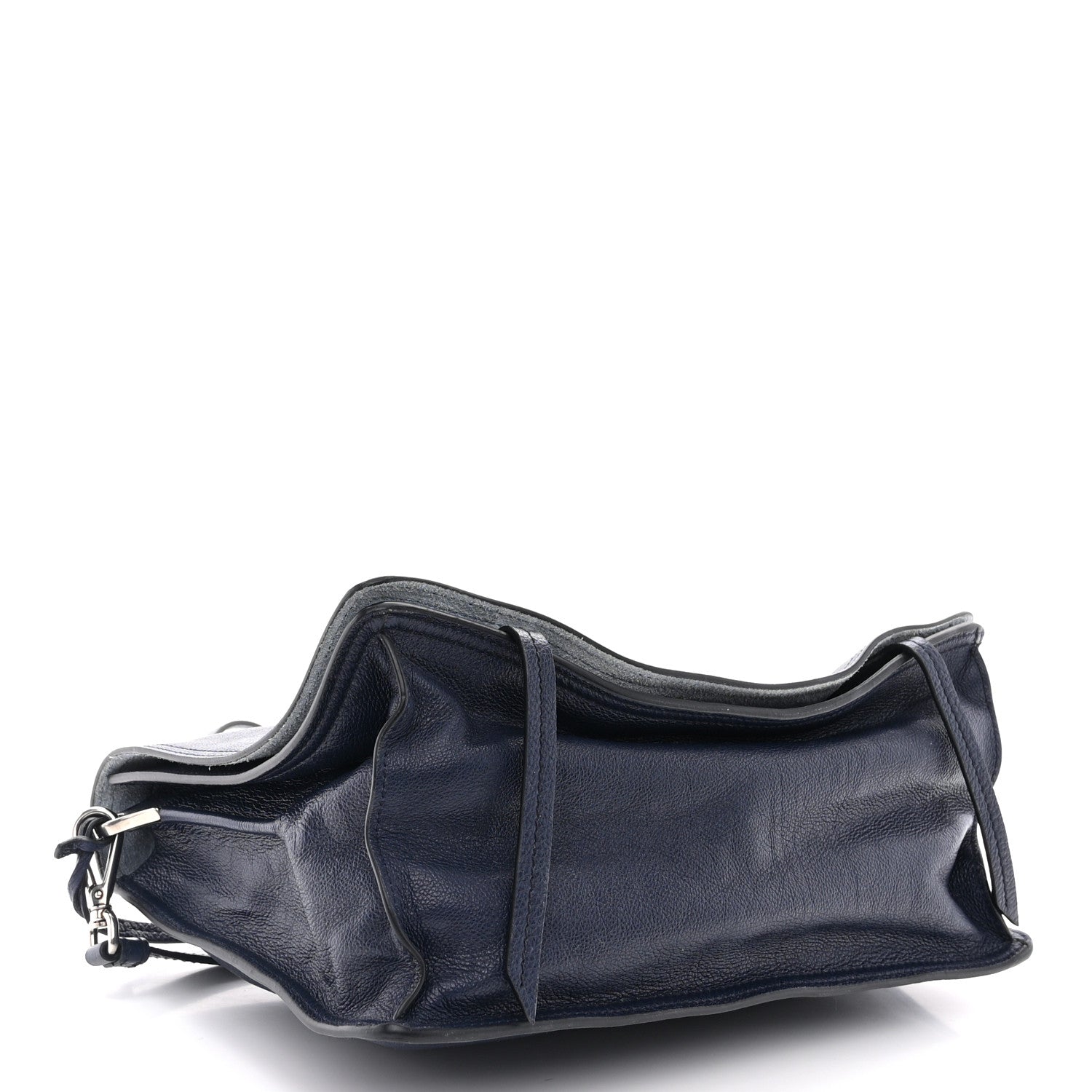 Prada Glace Calf Etiquette Flap Inchiostro Astrale 4 of 10