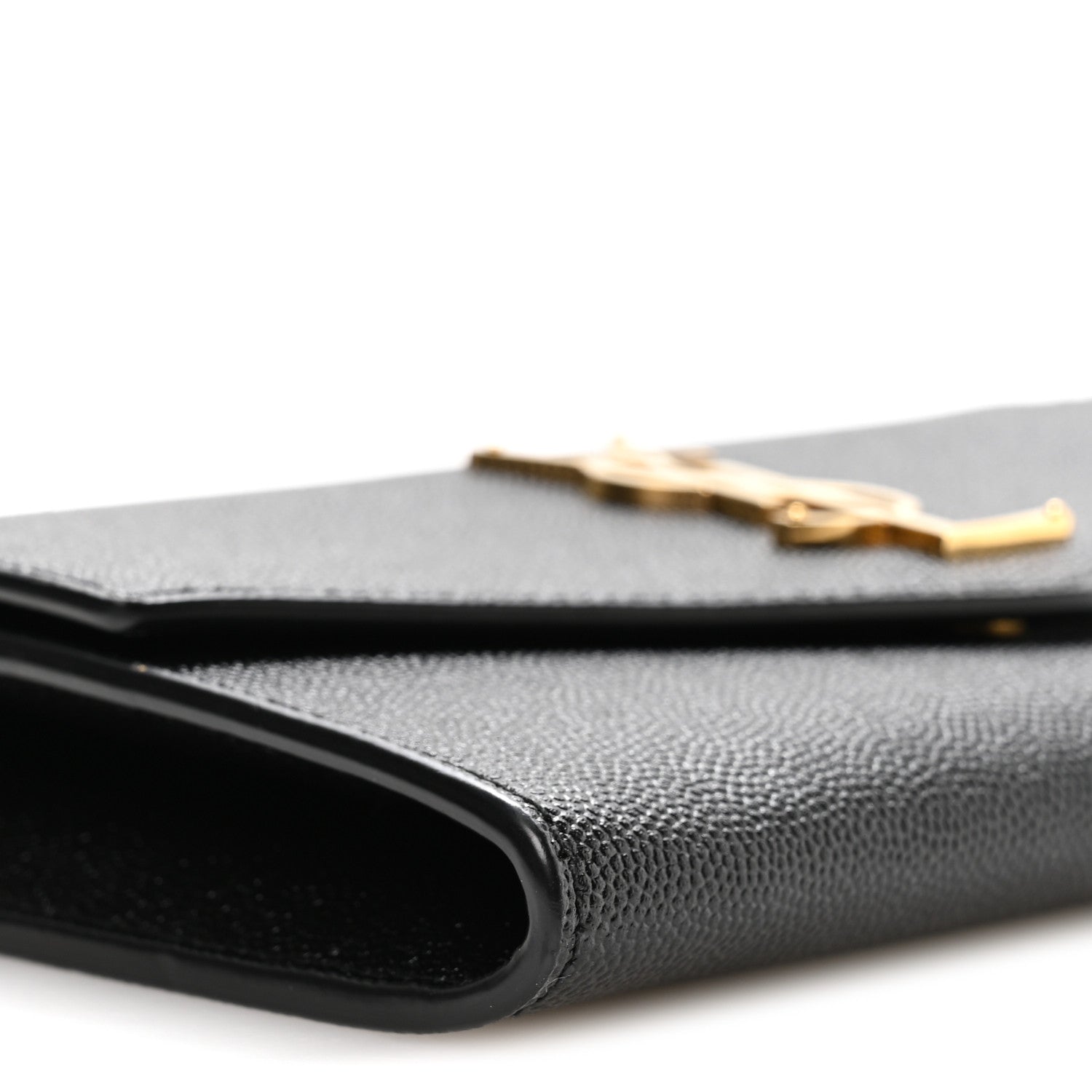 Saint Laurent Grain De Poudre Uptown Chain Wallet Black 10 of 12