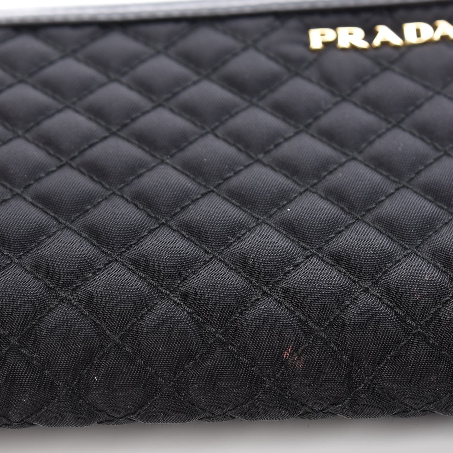 Prada Tessuto Nylon Quilted Zip Around Wallet Black 8 of 11