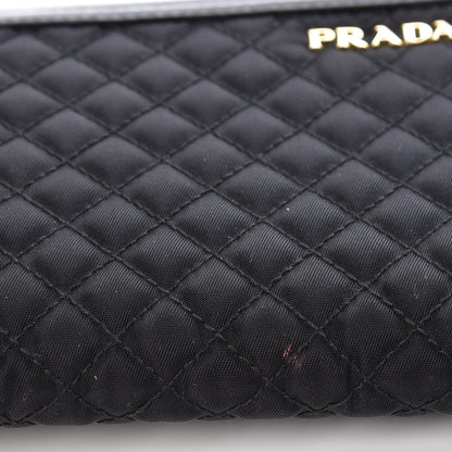 Prada Tessuto Nylon Quilted Zip Around Wallet Black 8 of 11