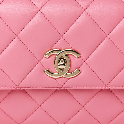 Chanel Lambskin Quilted Medium Trendy CC Flap Pink 8 of 10