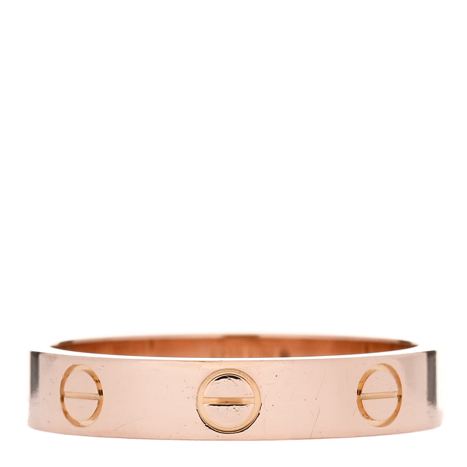 Cartier 18K Pink Gold 3.5mm LOVE Wedding Band Ring 53 6.5 3 of 5
