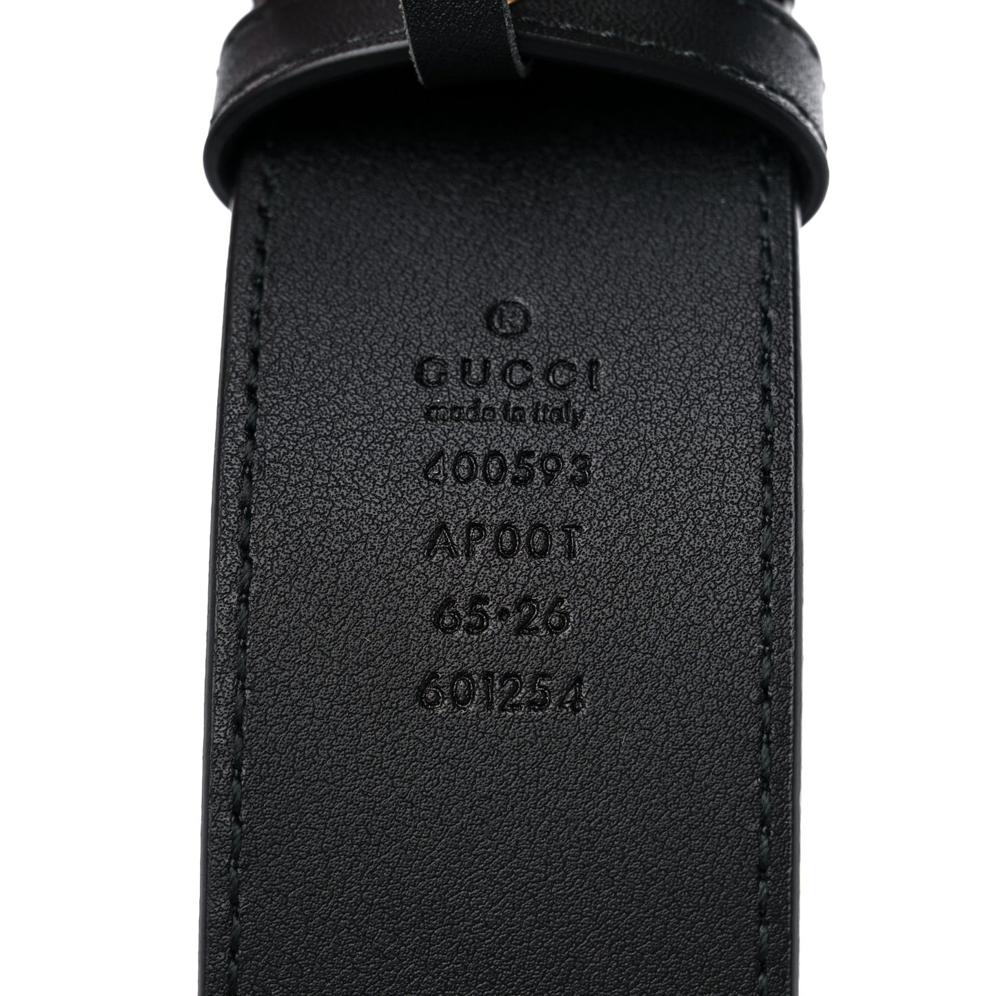 Calfskin Double G 40mm Belt 65 26 Black