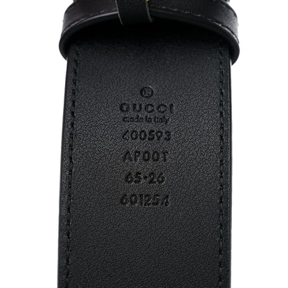 Gucci Calfskin Double G 40mm Belt 65 26 Black 3 of 5