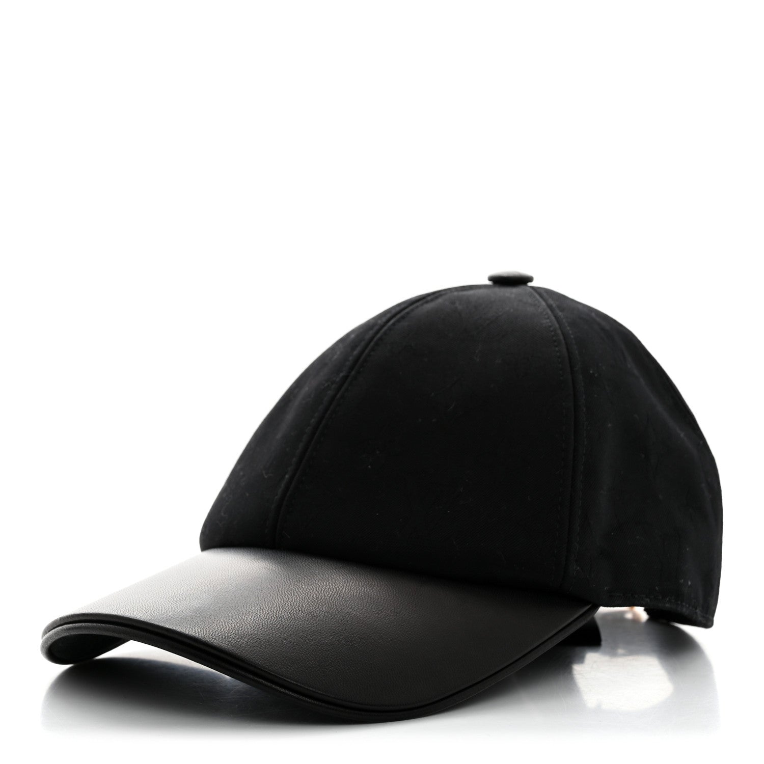 Louis Vuitton Calfskin Cotton Jacquard Monogram LV First Cap L Black 1 of 9