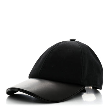 Louis Vuitton Calfskin Cotton Jacquard Monogram LV First Cap L Black 1 of 9