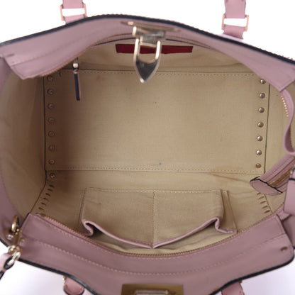 Valentino Garavani Vitello Small Rockstud Double Handle Tote Water Rose 5 of 17