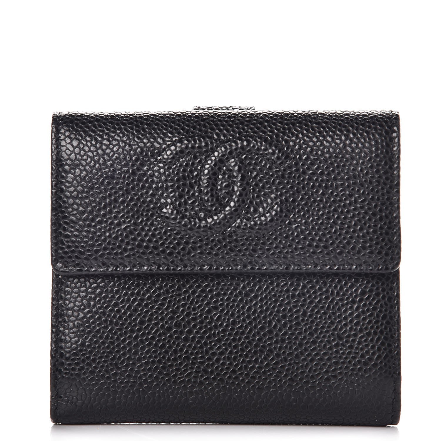 Chanel Caviar Timeless CC Compact Flap Wallet Black 1 of 8