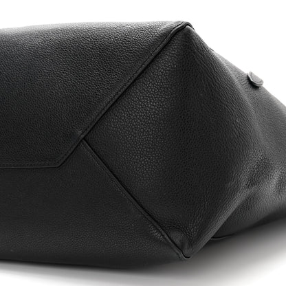 Celine Soft Grained Calfskin Medium Belt Cabas Phantom Black 10 of 12